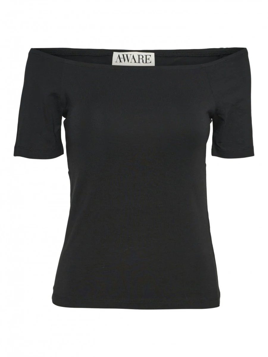 Μπλούζακι Off-shoulder - Μαύρο