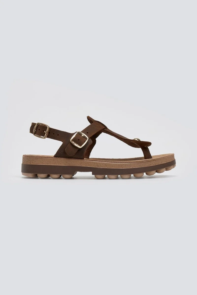 Σανδάλια από δερμάτινο nubuck - Καφέ - Image 5