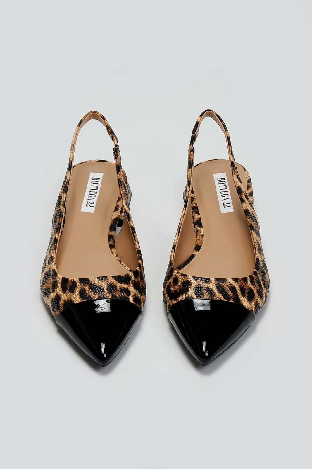 Μυτερές μπαλαρίνες slingback - λεοπάρ - Image 2