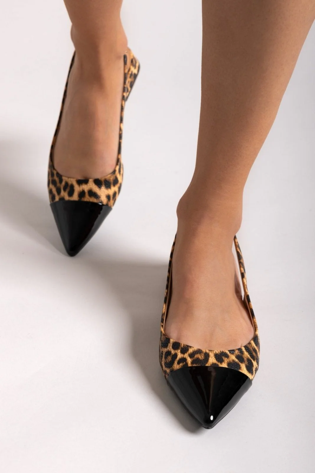 Μυτερές μπαλαρίνες slingback - λεοπάρ - Image 3