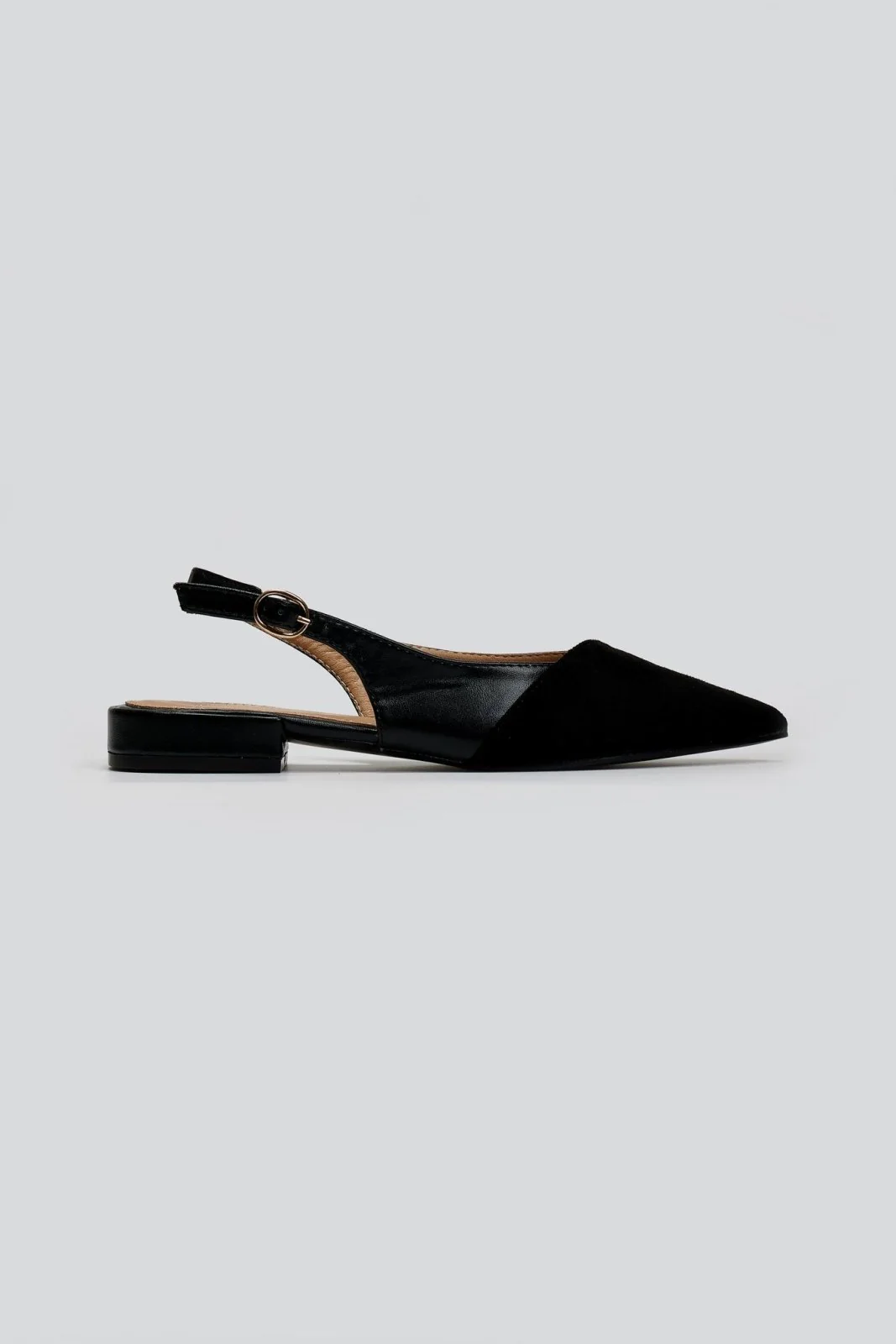 Μυτερές μπαλαρίνες slingback - Μαύρο - Image 2