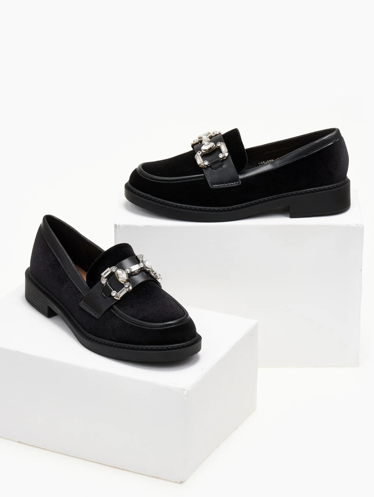 Βελουτέ Loafers - Μαύρο - Image 3
