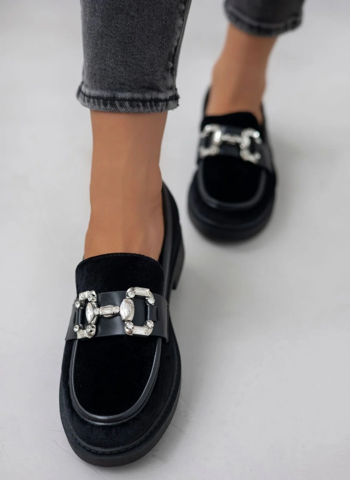 Βελουτέ Loafers - Μαύρο - Image 5