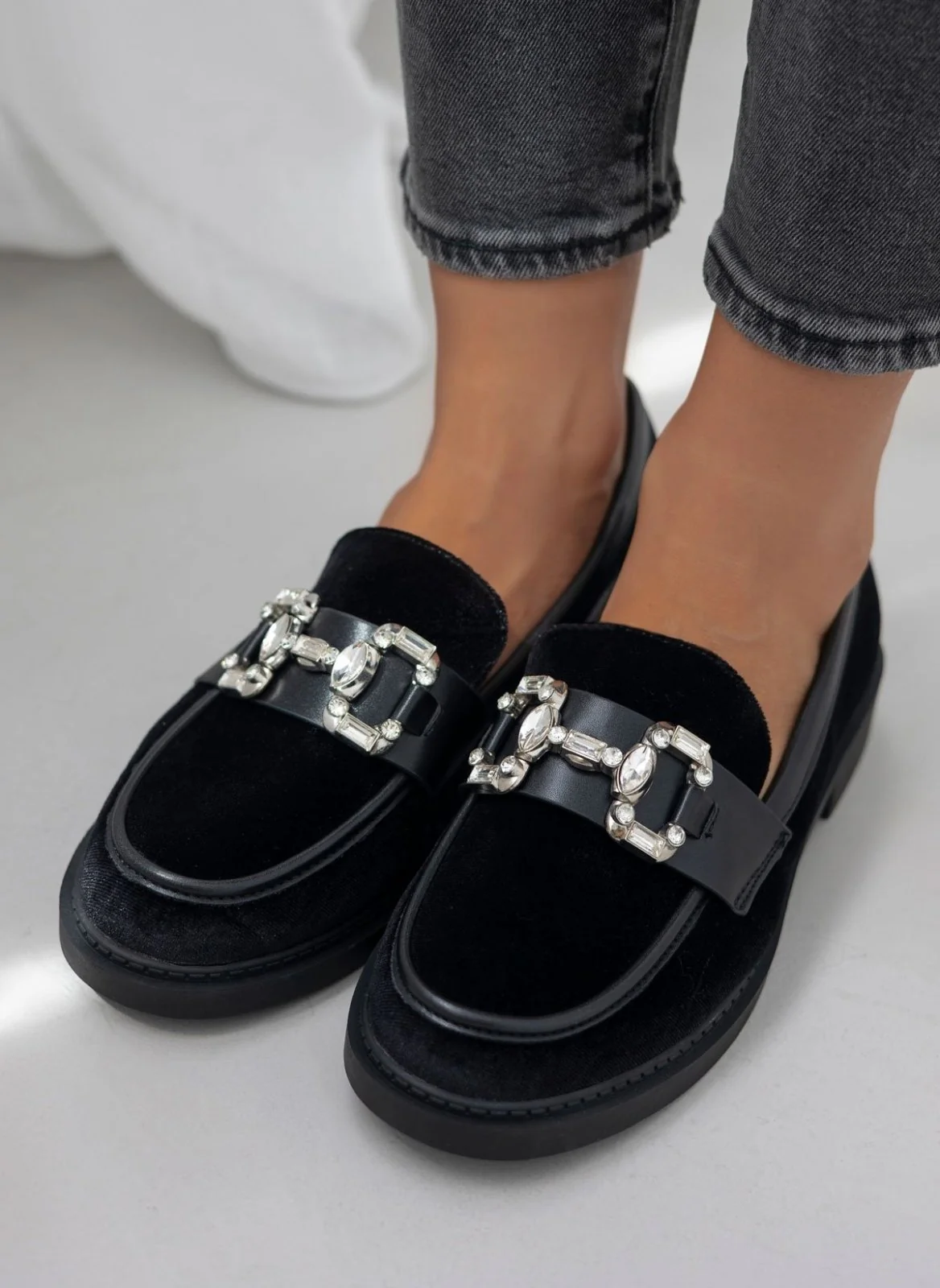 Βελουτέ Loafers - Μαύρο - Image 6
