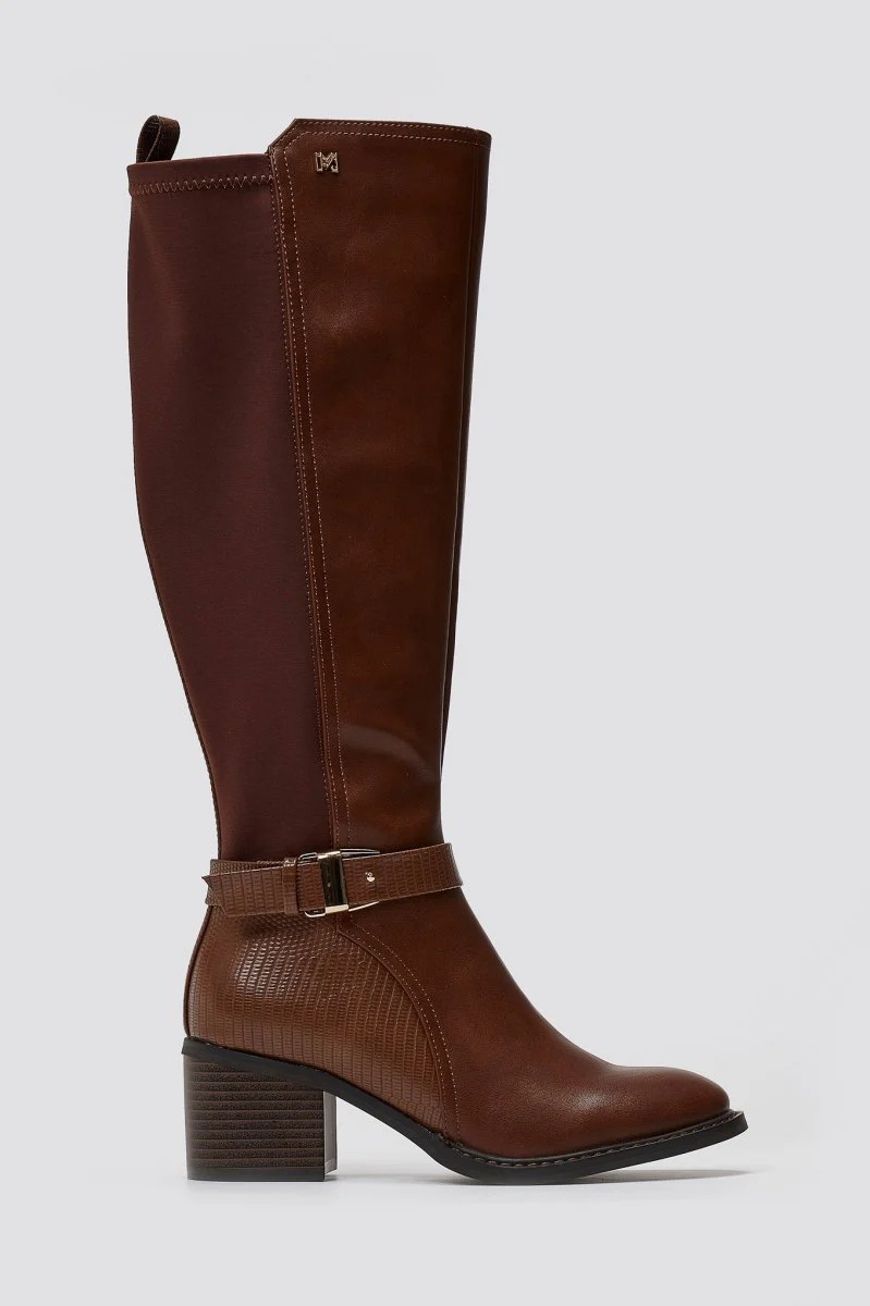Casual Μπότες Elastic Fit - Ταμπά Matte - Image 3