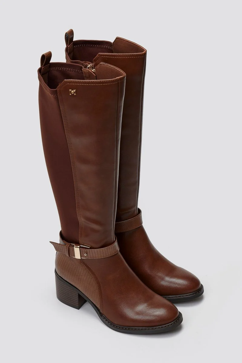 Casual Μπότες Elastic Fit - Ταμπά Matte - Image 4