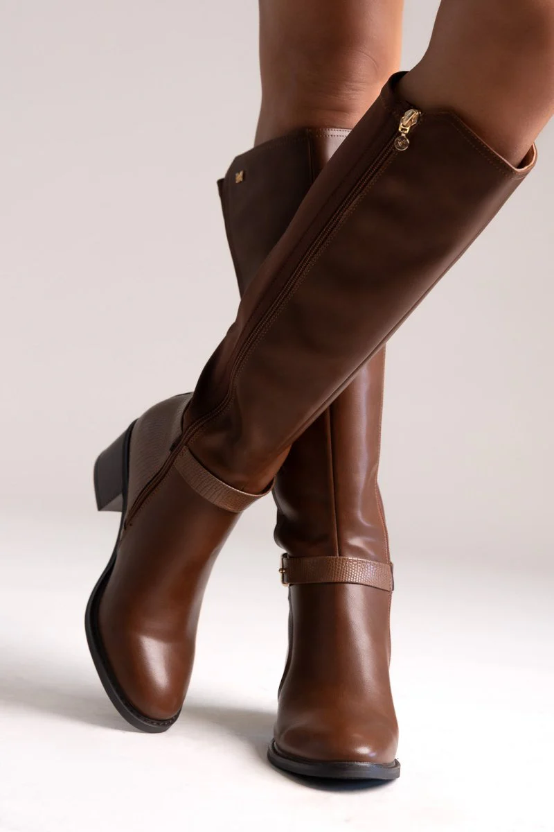 Casual Μπότες Elastic Fit - Ταμπά Matte - Image 5