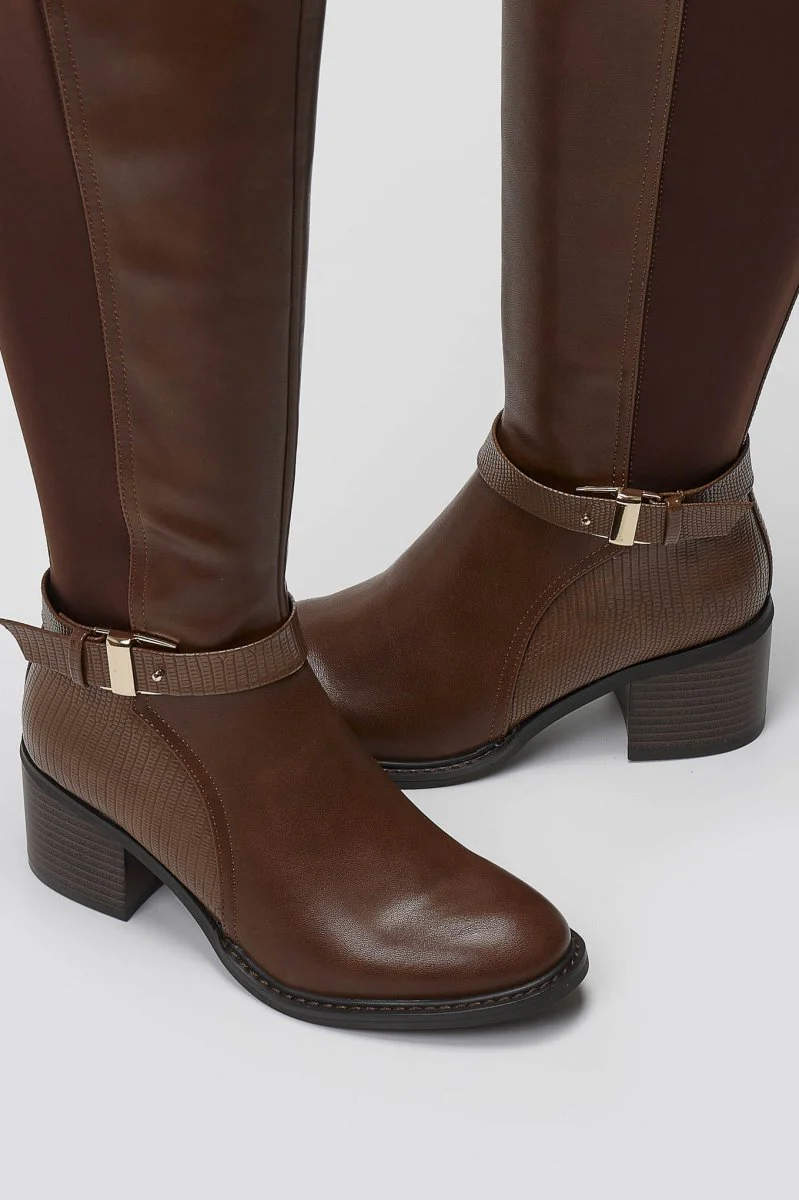 Casual Μπότες Elastic Fit - Ταμπά Matte - Image 8