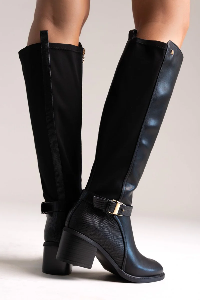 Casual Μπότες Elastic Fit - Μαύρο Matte - Image 2