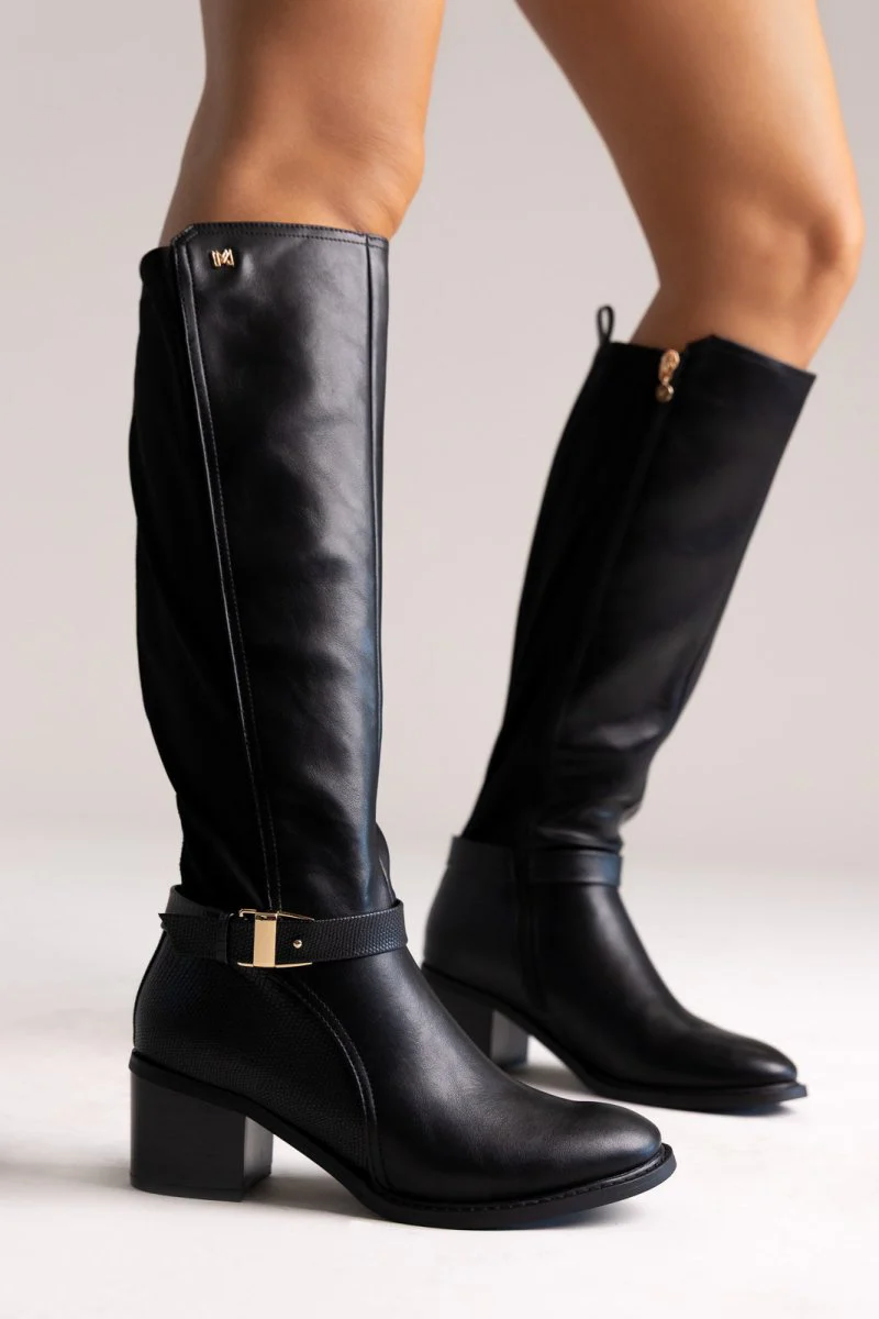Casual Μπότες Elastic Fit - Μαύρο Matte - Image 5
