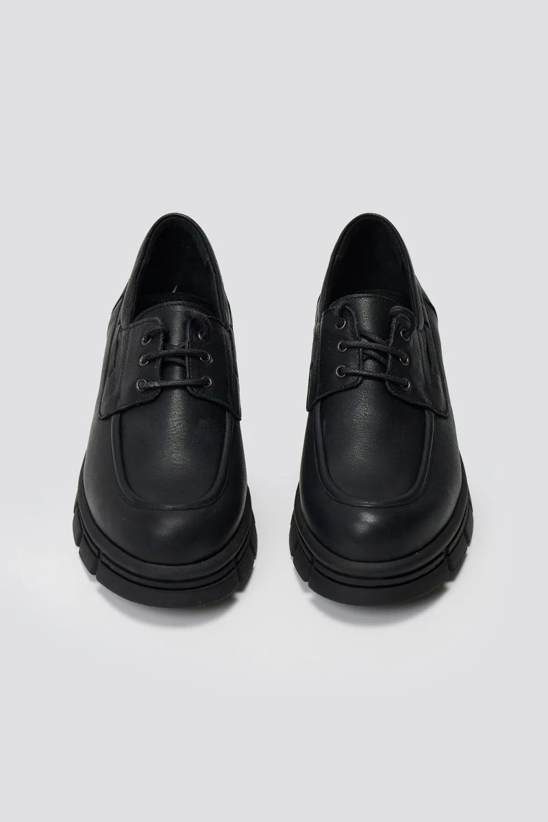 Chunky Oxfords - Μαύρο Ματ - Image 8