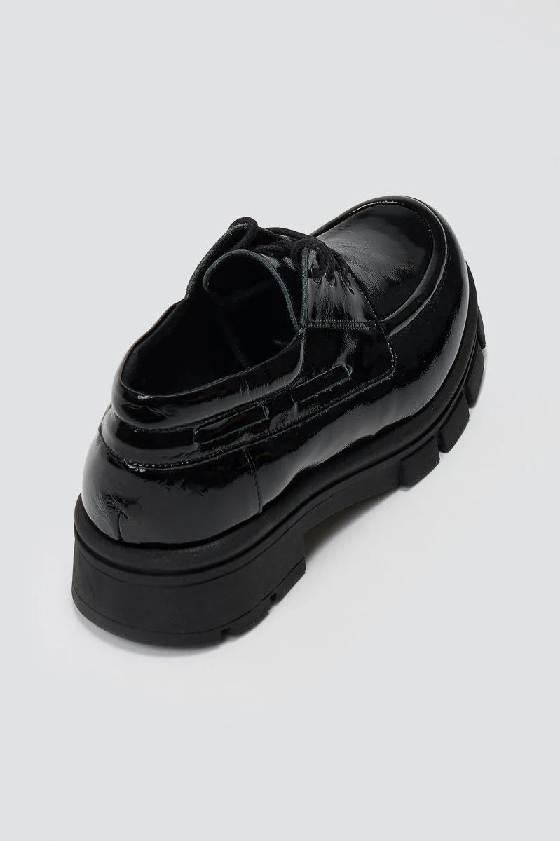 Chunky Oxfords - Μαύρο λουστρίνι - Image 7