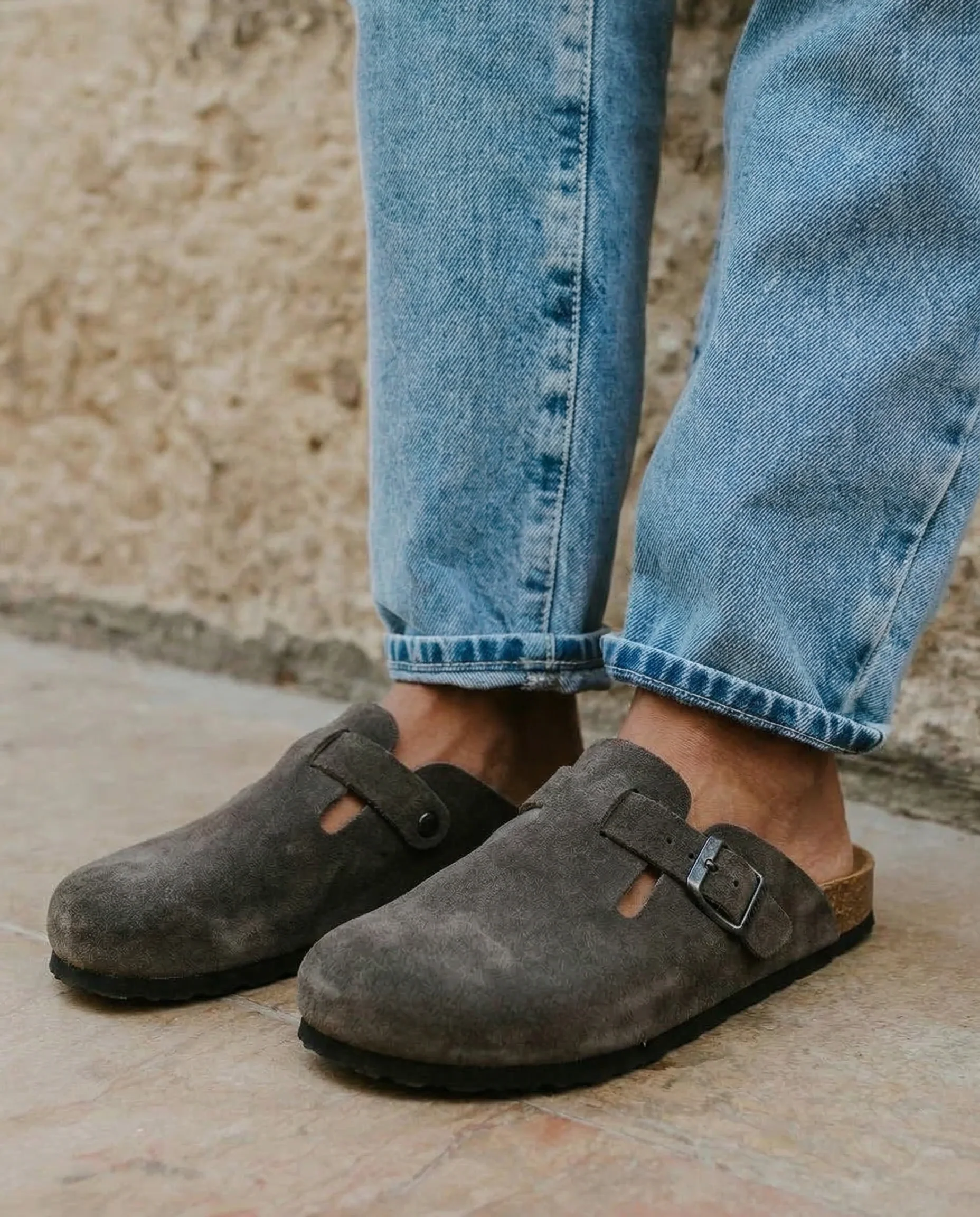 Σουέντ Ανατομικά Clogs - Χακί - Image 15