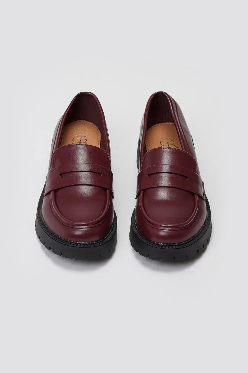 Chunky Loafers - Μπορντώ ματ - Image 4