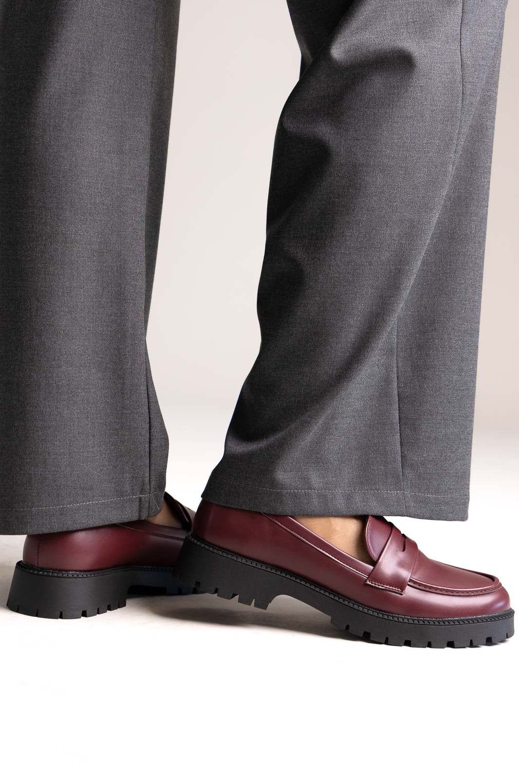 Chunky Loafers - Μπορντώ ματ - Image 5