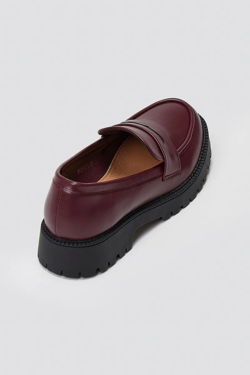 Chunky Loafers - Μπορντώ ματ - Image 7