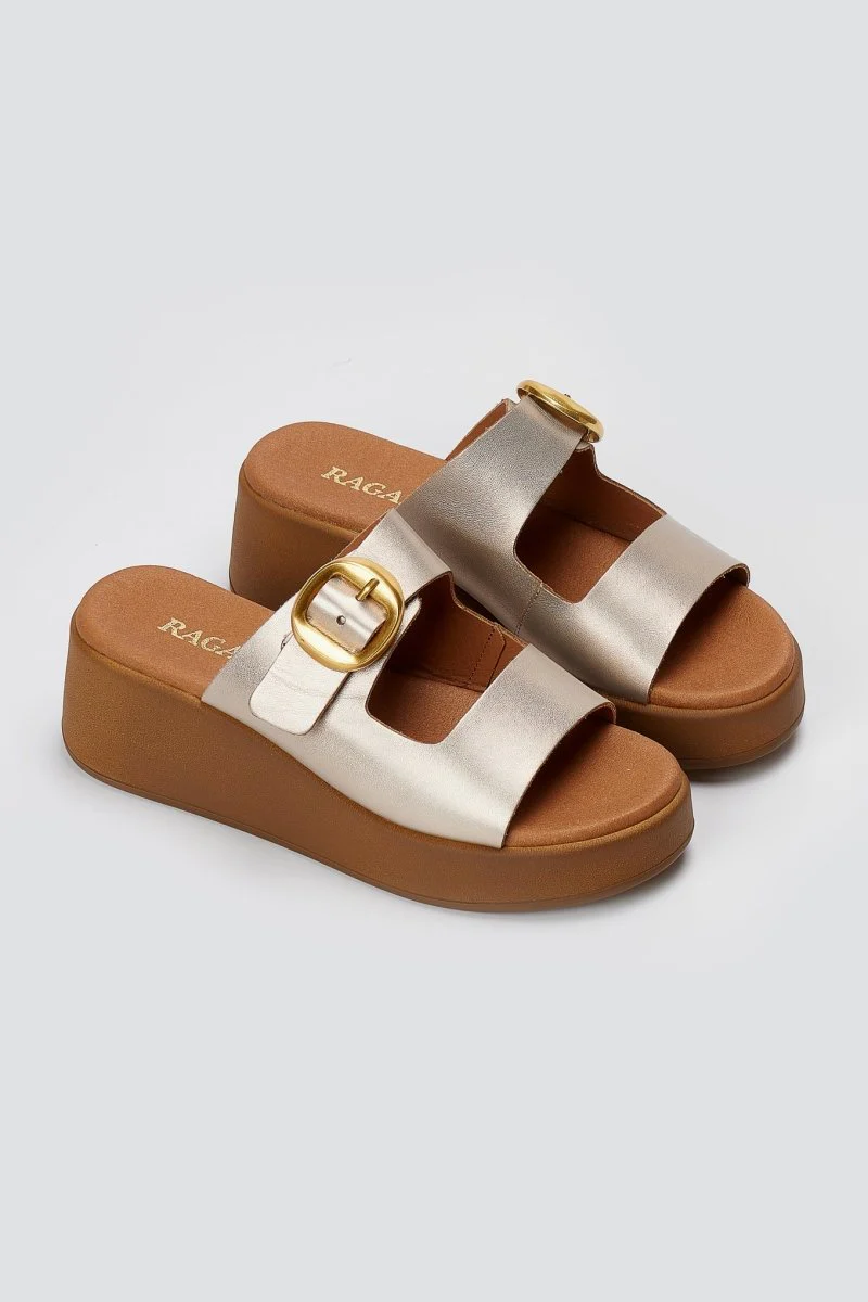 Σανδάλια Flatform - Άμμος Ματ - Image 4
