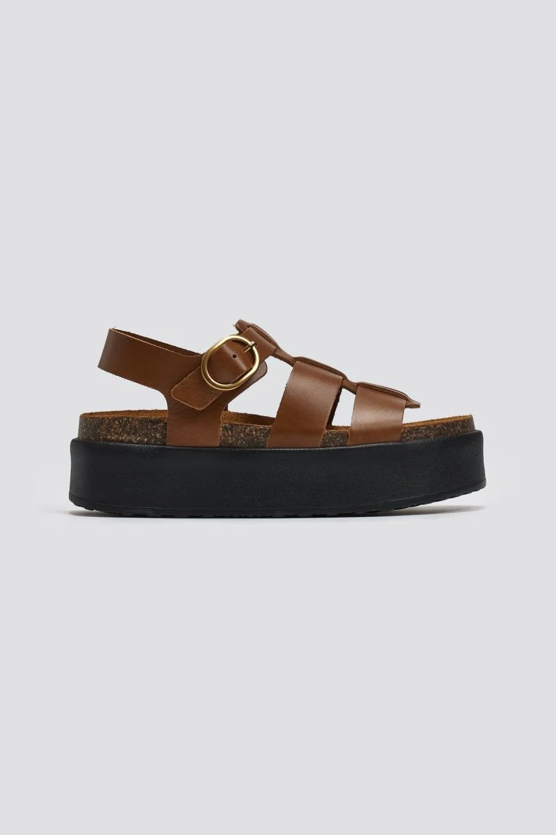 Σανδάλια flatform gladiator - Ταμπά