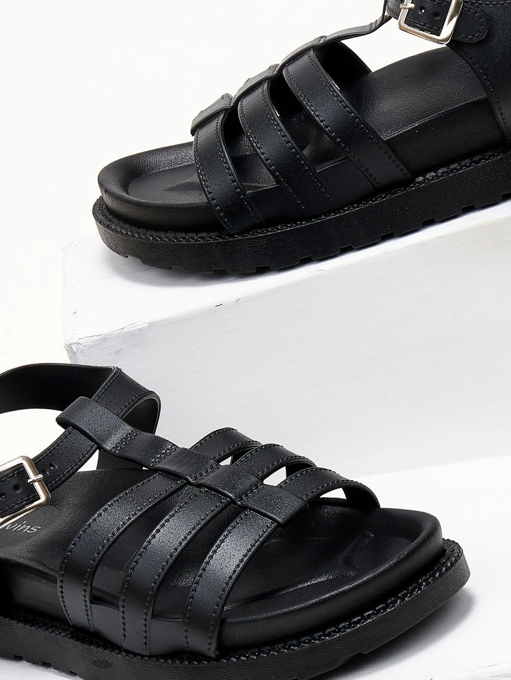 Σανδάλια Gladiator Flatform - Μαύρο - Image 3