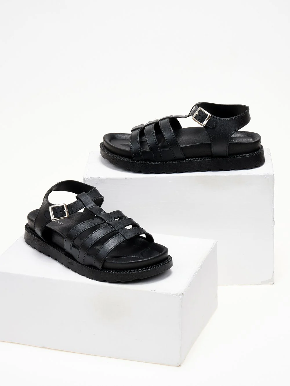 Σανδάλια Gladiator Flatform - Μαύρο - Image 4