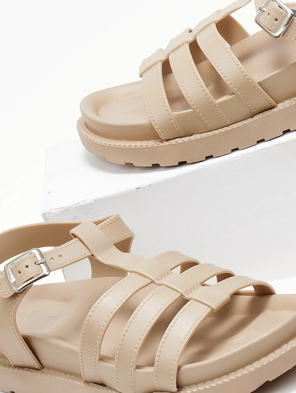Σανδάλια Gladiator Flatform - Μπεζ - Image 2