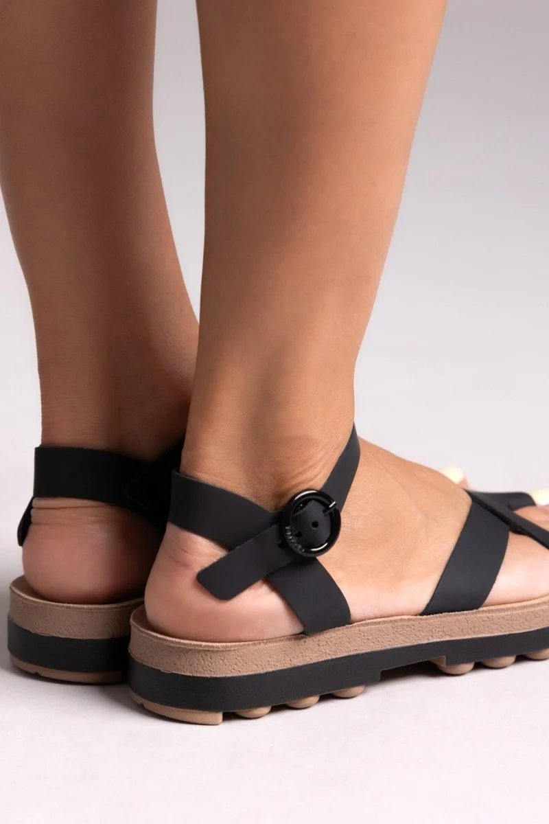 Σανδάλια nubuck δετά - Μαύρο - Image 7