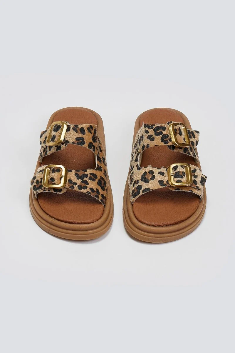 Σανδάλια με animal print - λεοπάρ - Image 6