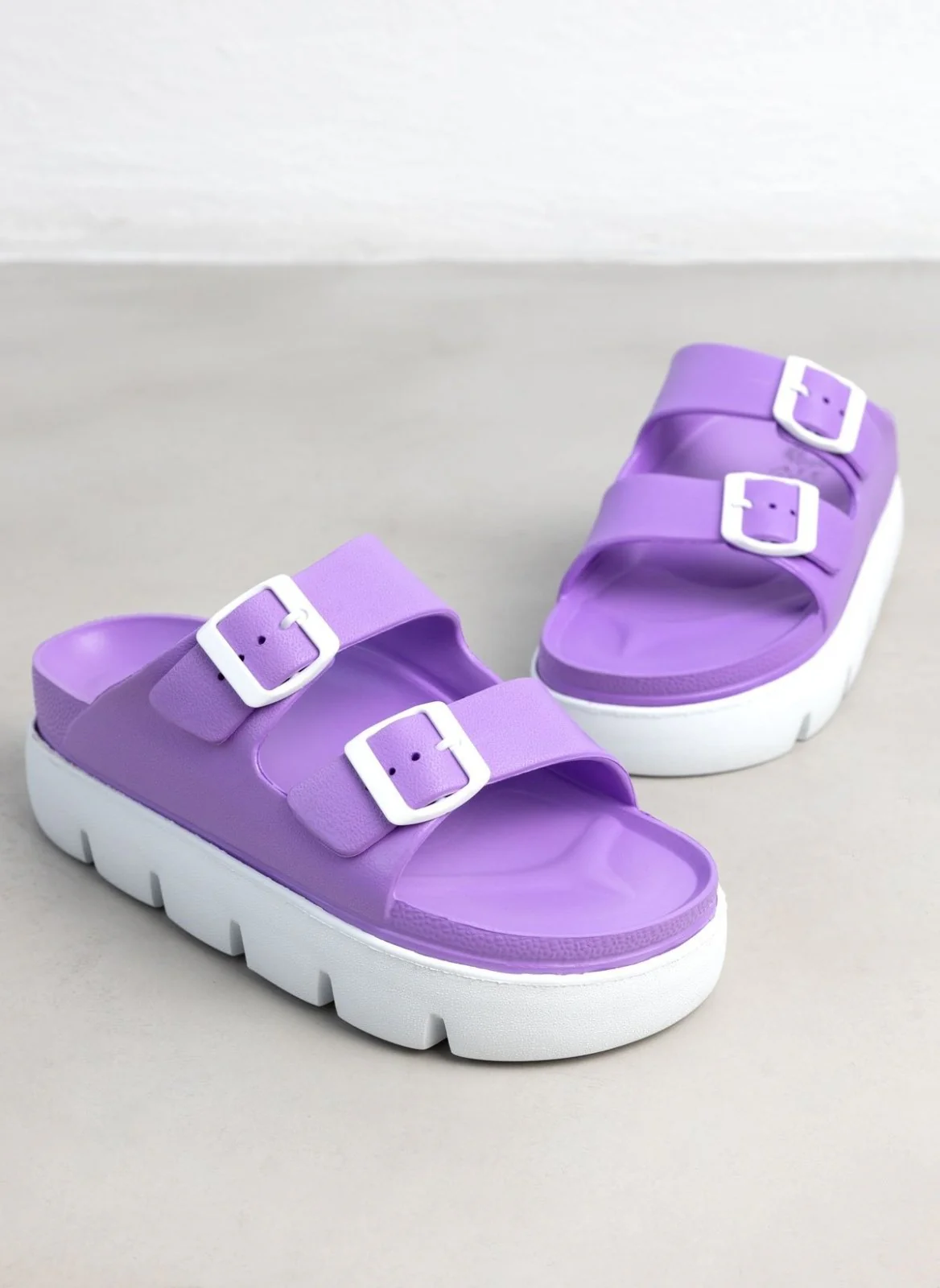 Slides Flatform με αγκράφα - Λιλά - Image 6