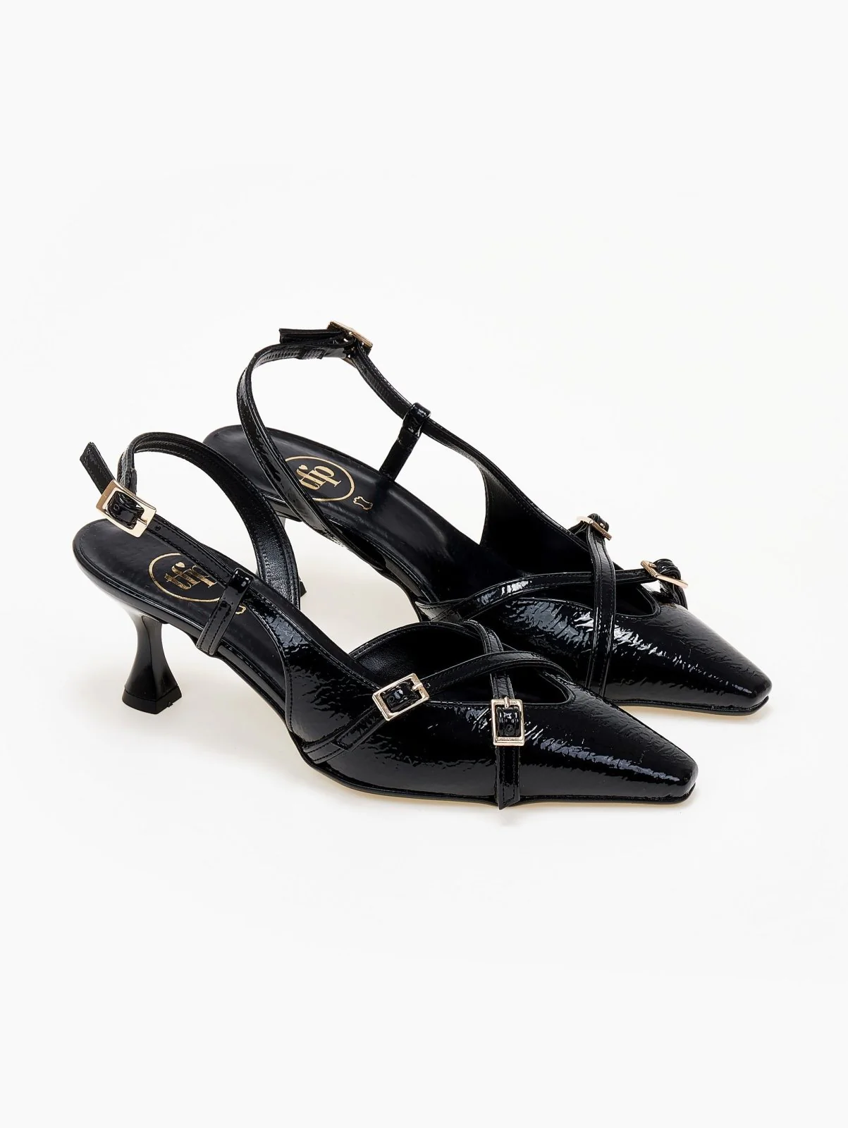 Λουστρίνι γόβες slingback - Μαύρο - Image 4