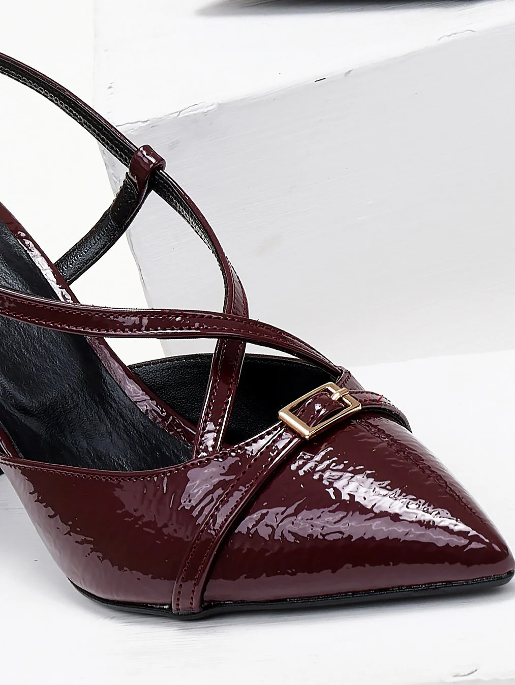 Λουστρίνι γόβες slingback - Μπορντώ - Image 3