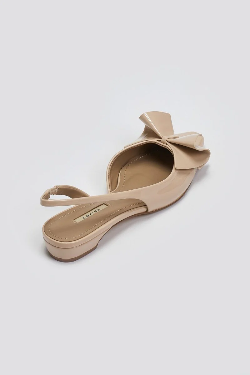 Γόβες Slingback με φιόγκο - Μπεζ - Image 3