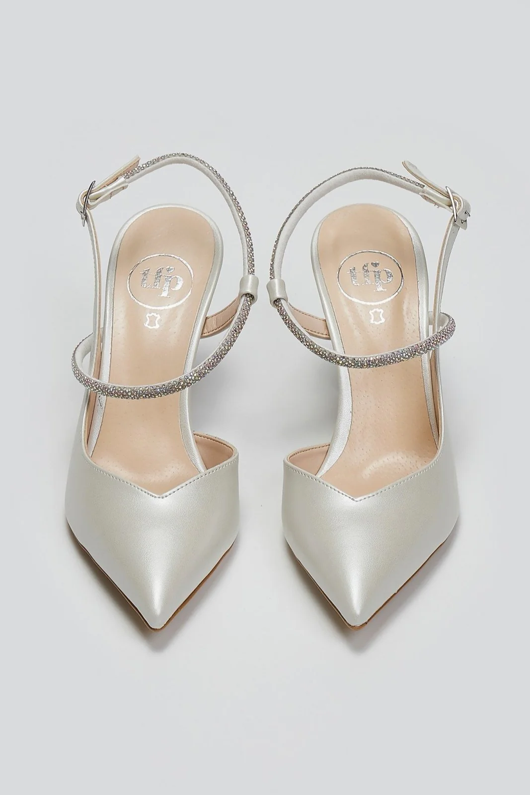 Γόβες Slingback - Λευκό Πέρλα - Image 4