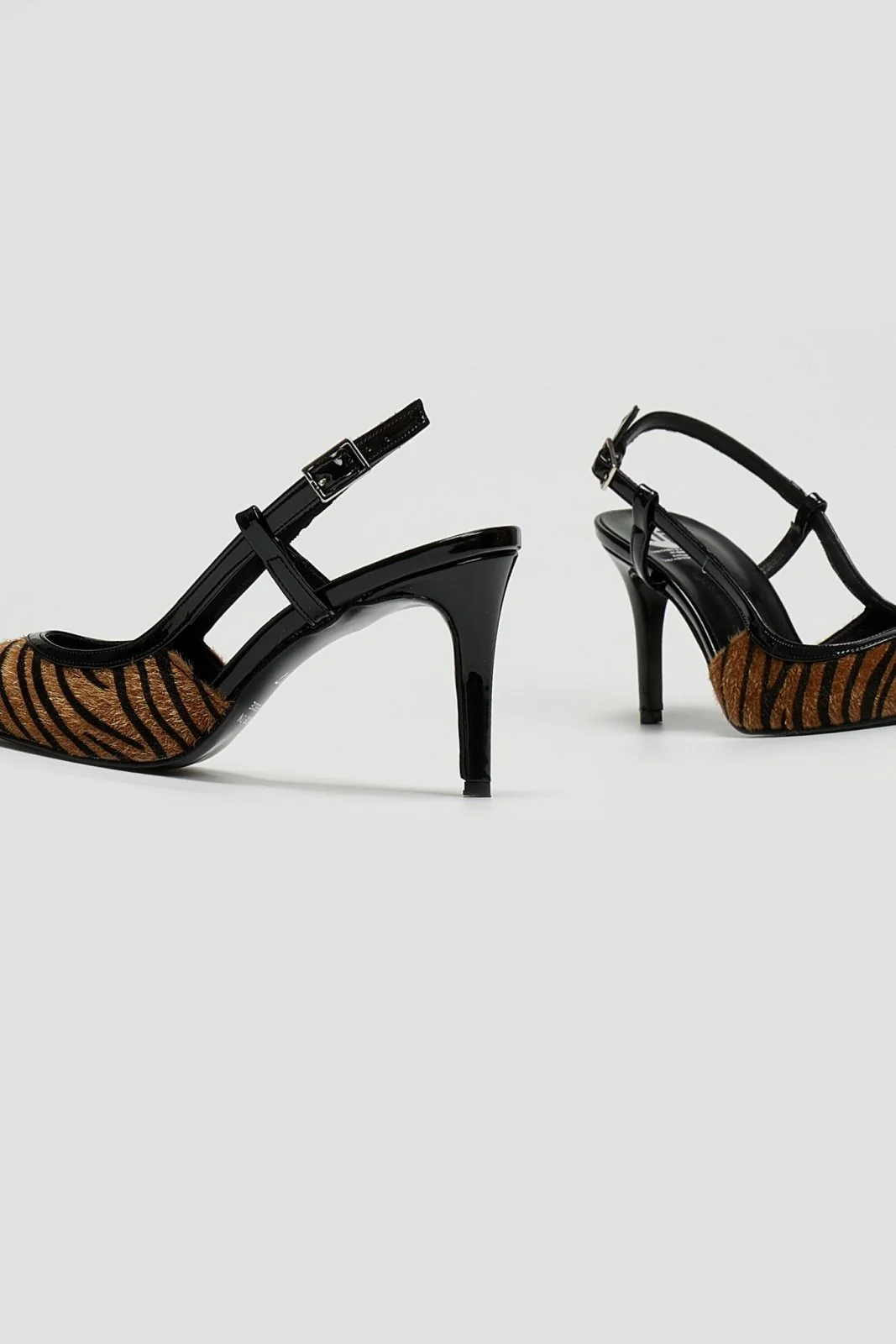 Γόβες μυτερές slingback- Ζέβρα - Image 4