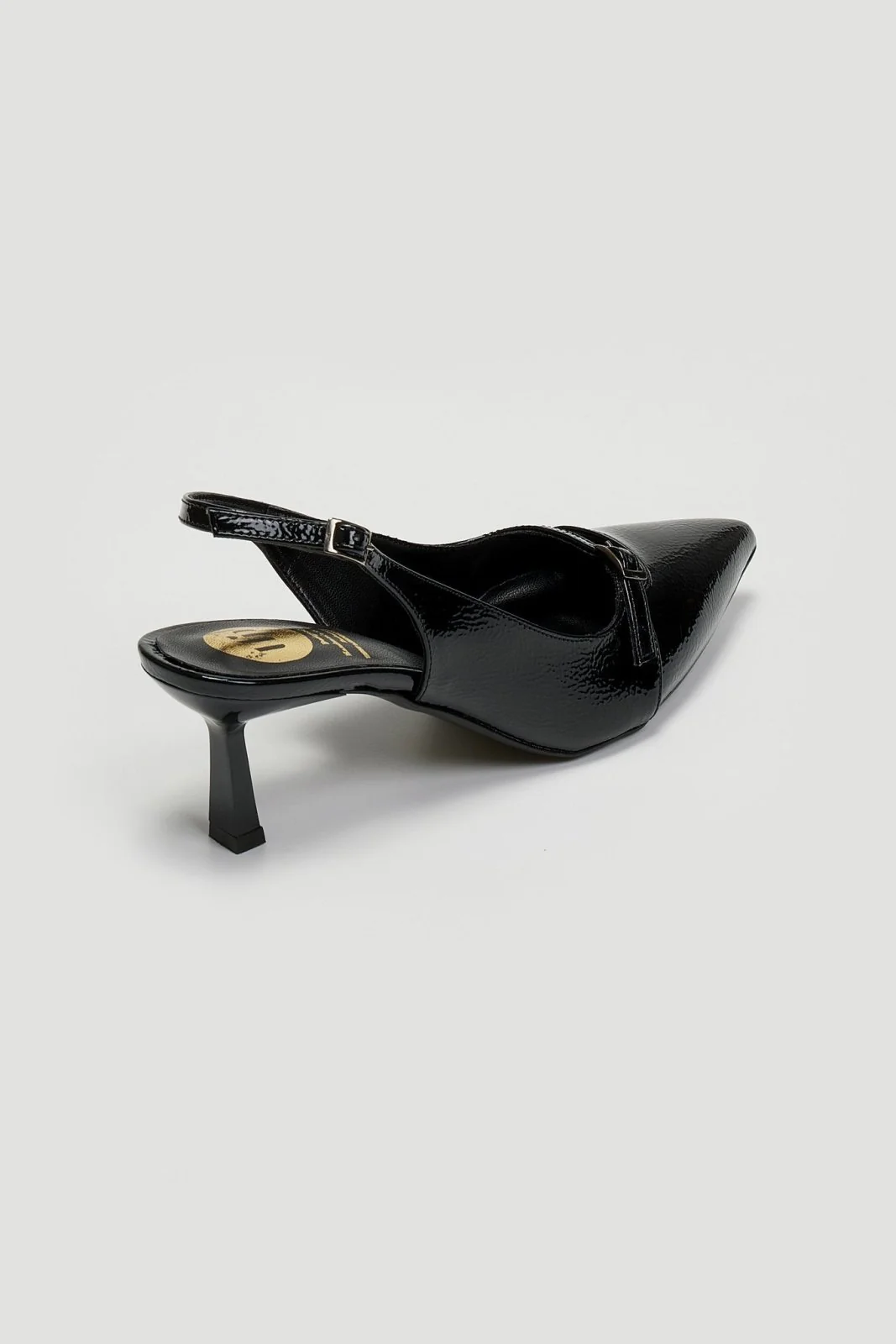 Λουστρίνι Γόβες Slingback - Μαύρο - Image 3