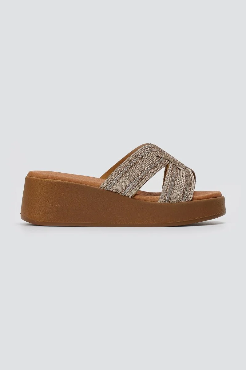 Σανδάλια Flatform - Φυσική γιούτα - Image 3