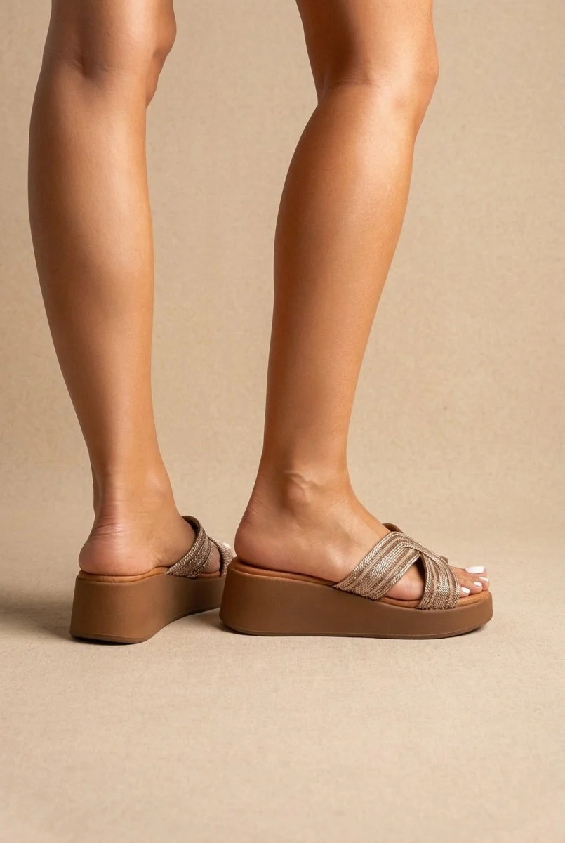 Σανδάλια Flatform - Φυσική γιούτα - Image 6