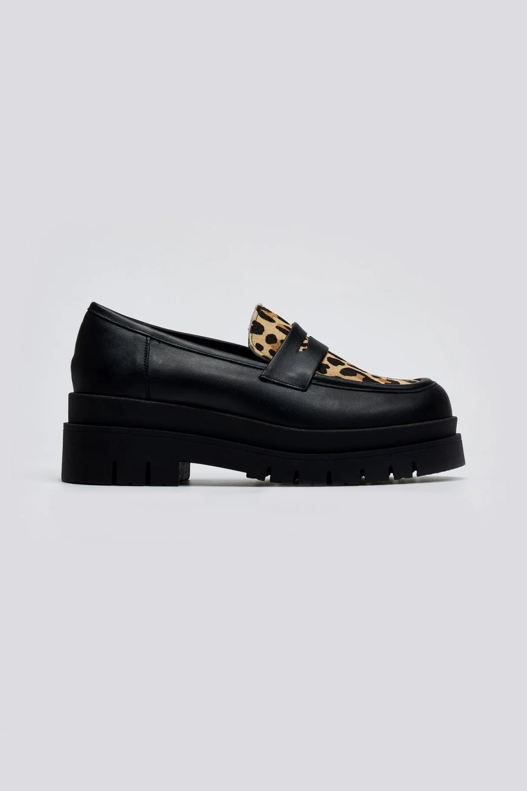 Δερμάτινα loafers με συνθετικό pony skin - λεοπάρ - Image 8