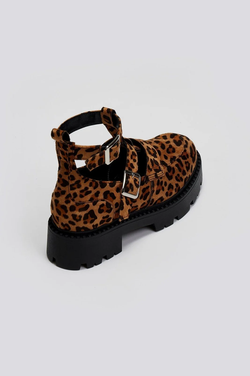 Suede loafers με λουράκι στον αστράγαλο - Λεοπάρδαλη - Image 6