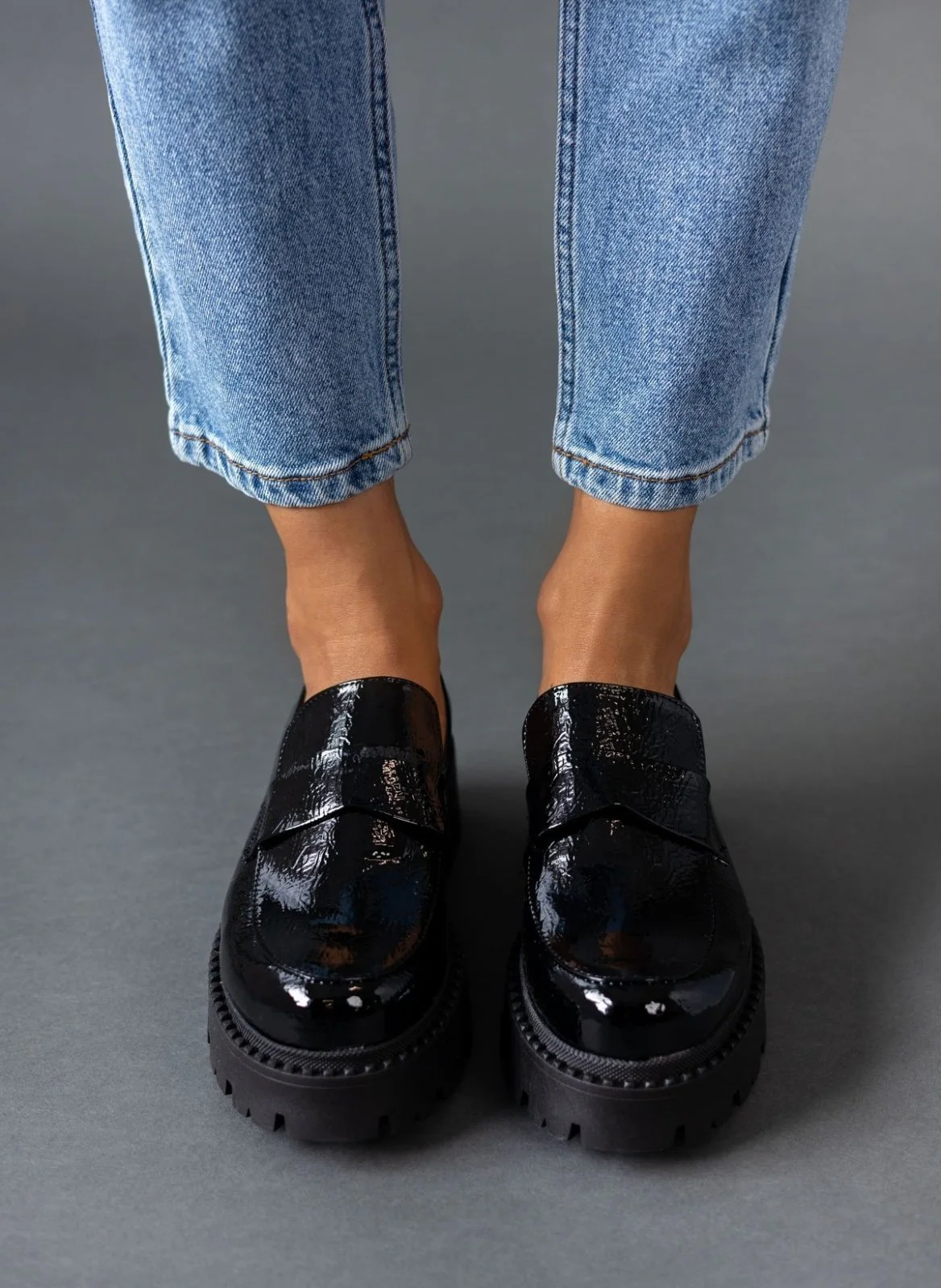 Loafers chunky λουστρίνι - Μαύρο - Image 5