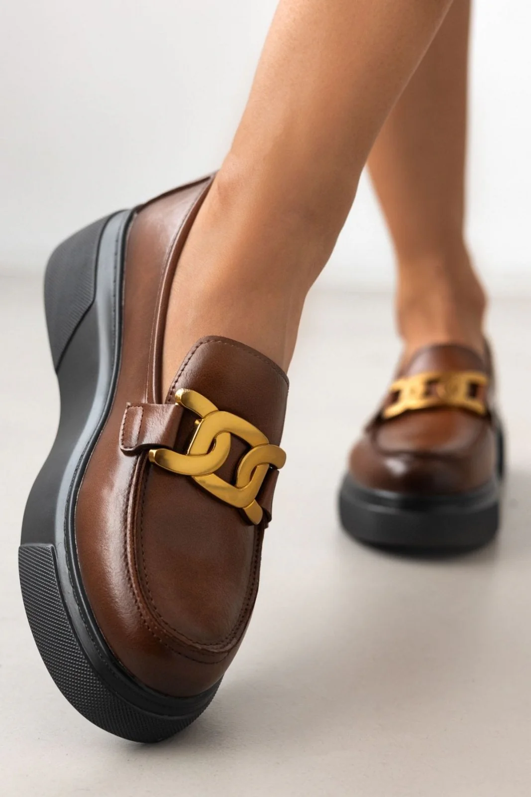 Loafers με αγκράφα - Ταμπά - Image 6
