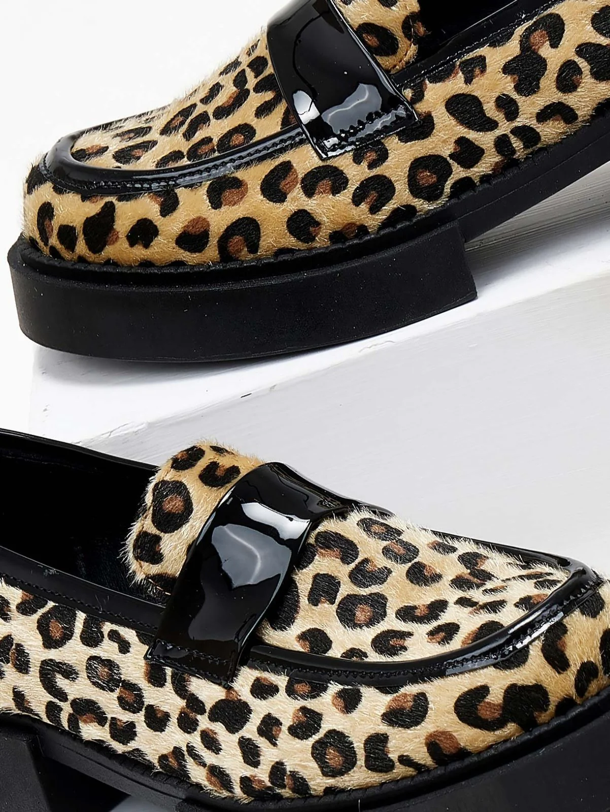 Chunky loafers- Leopard - Image 3