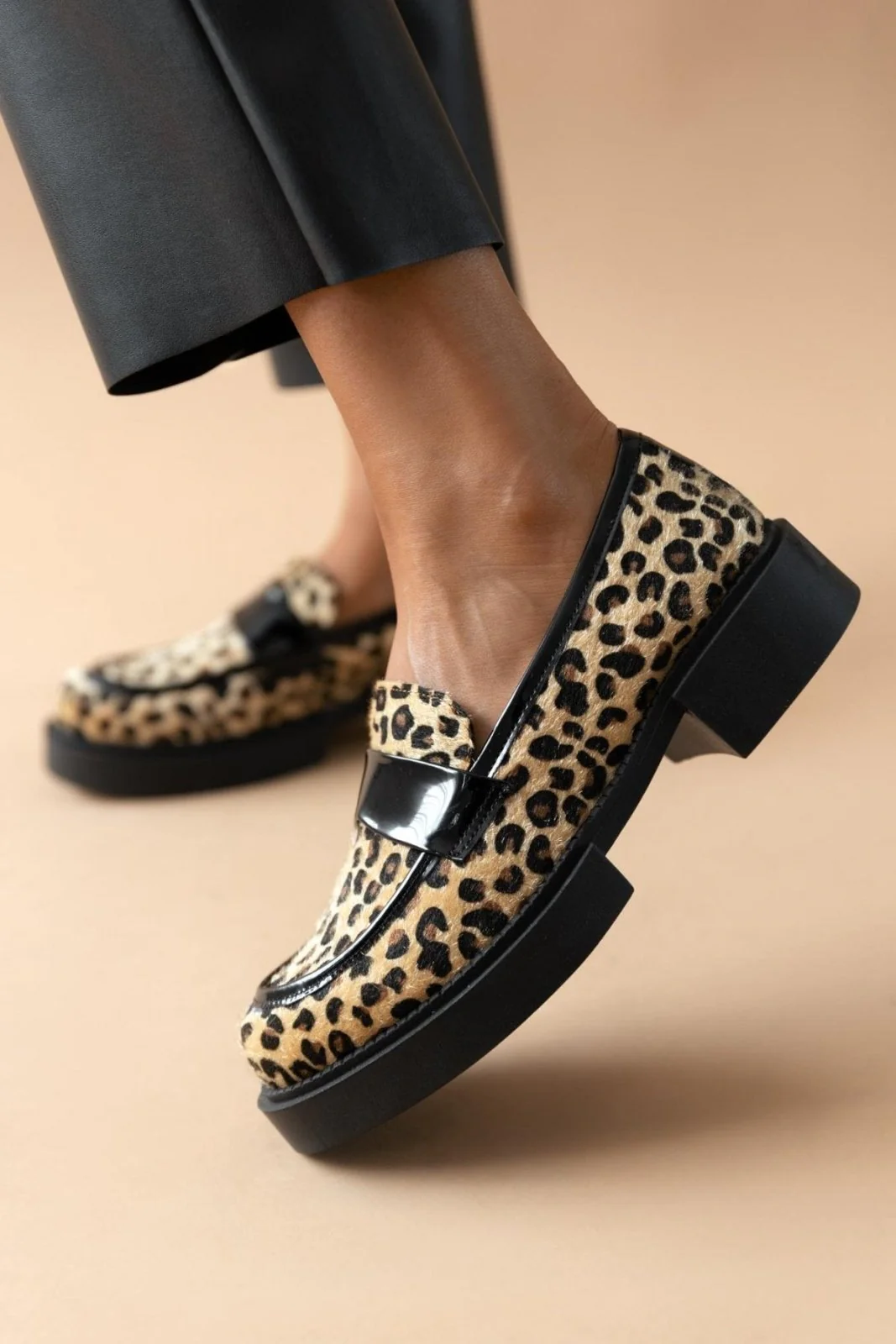 Chunky loafers- Leopard - Image 7