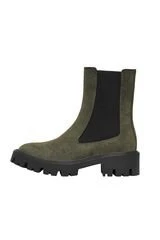 Μποτάκια Chelsea με Χοντρή Σόλα - Χακί Nubuck - Image 4
