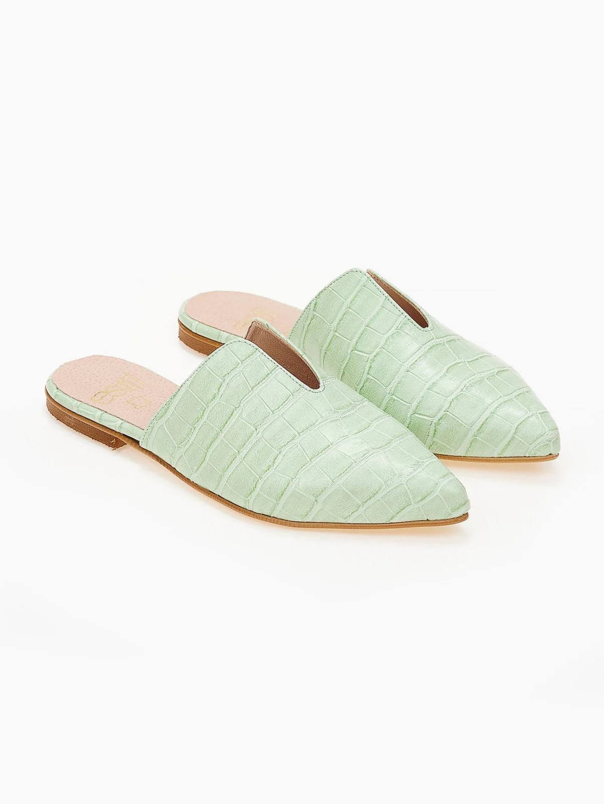 Μυτερά Mules - Μαύρο - Image 6