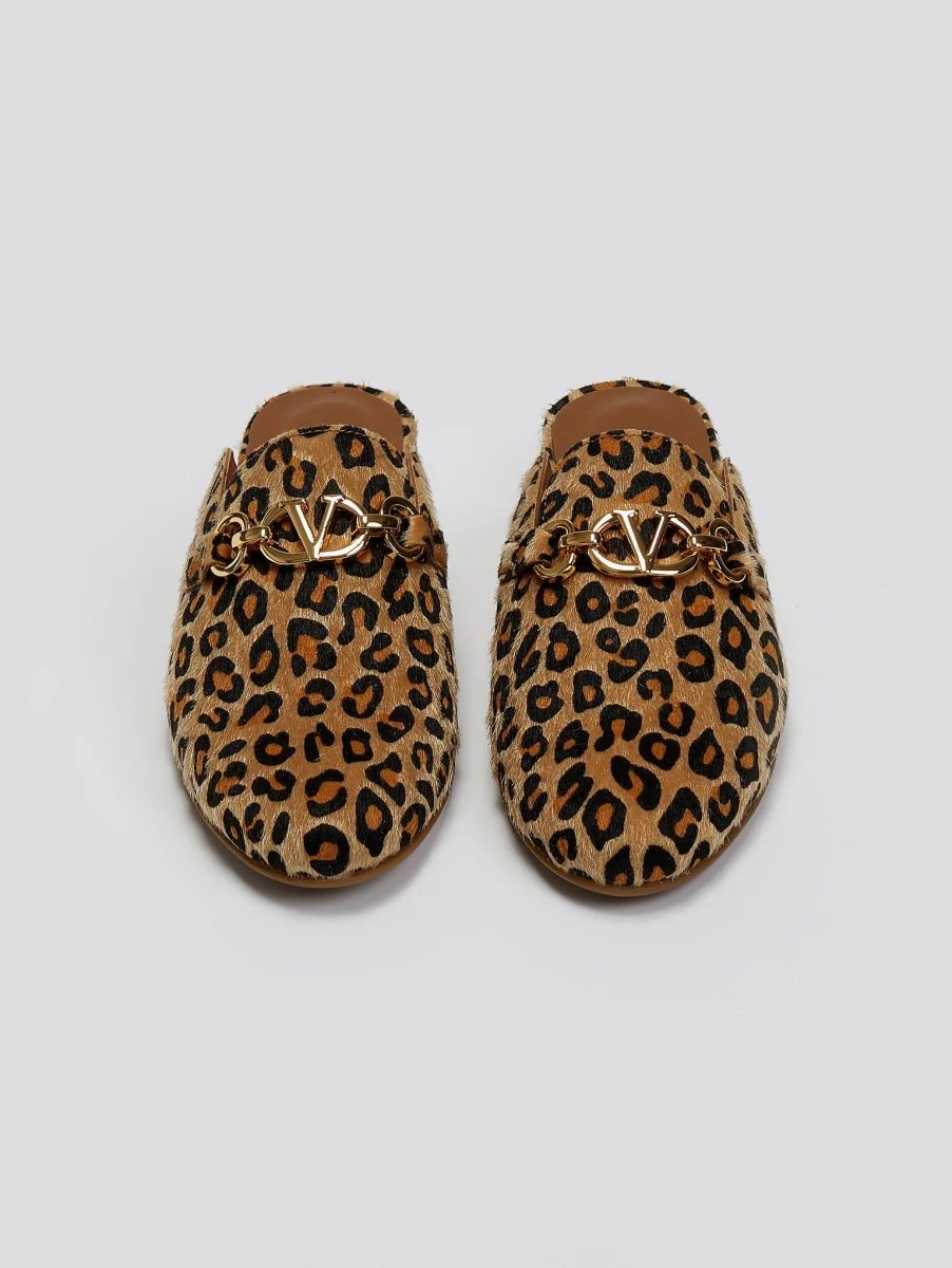 Mules με animal print - λεοπάρ - Image 3