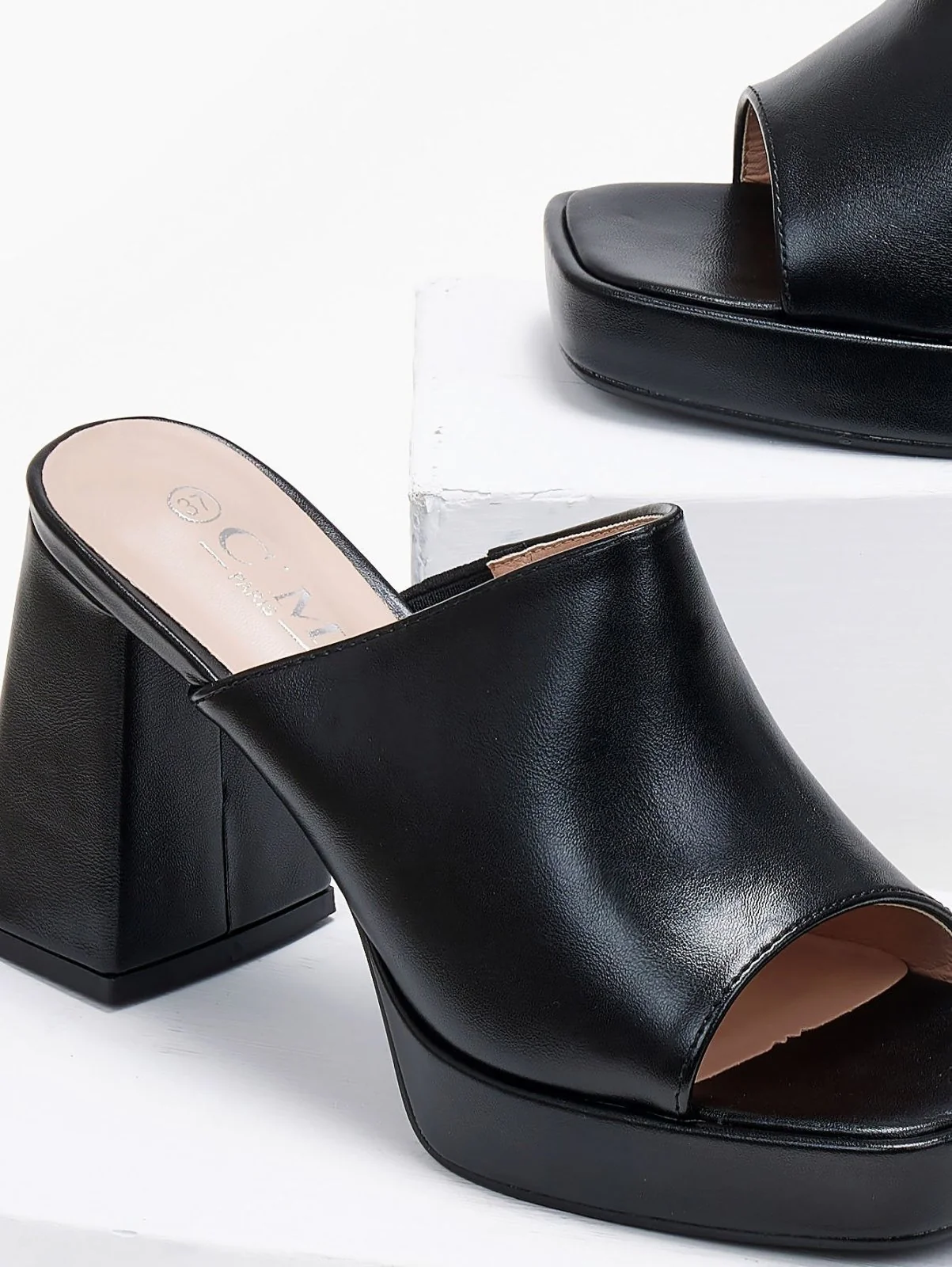 Πλατφόρμες Mules - Μαύρο - Image 4