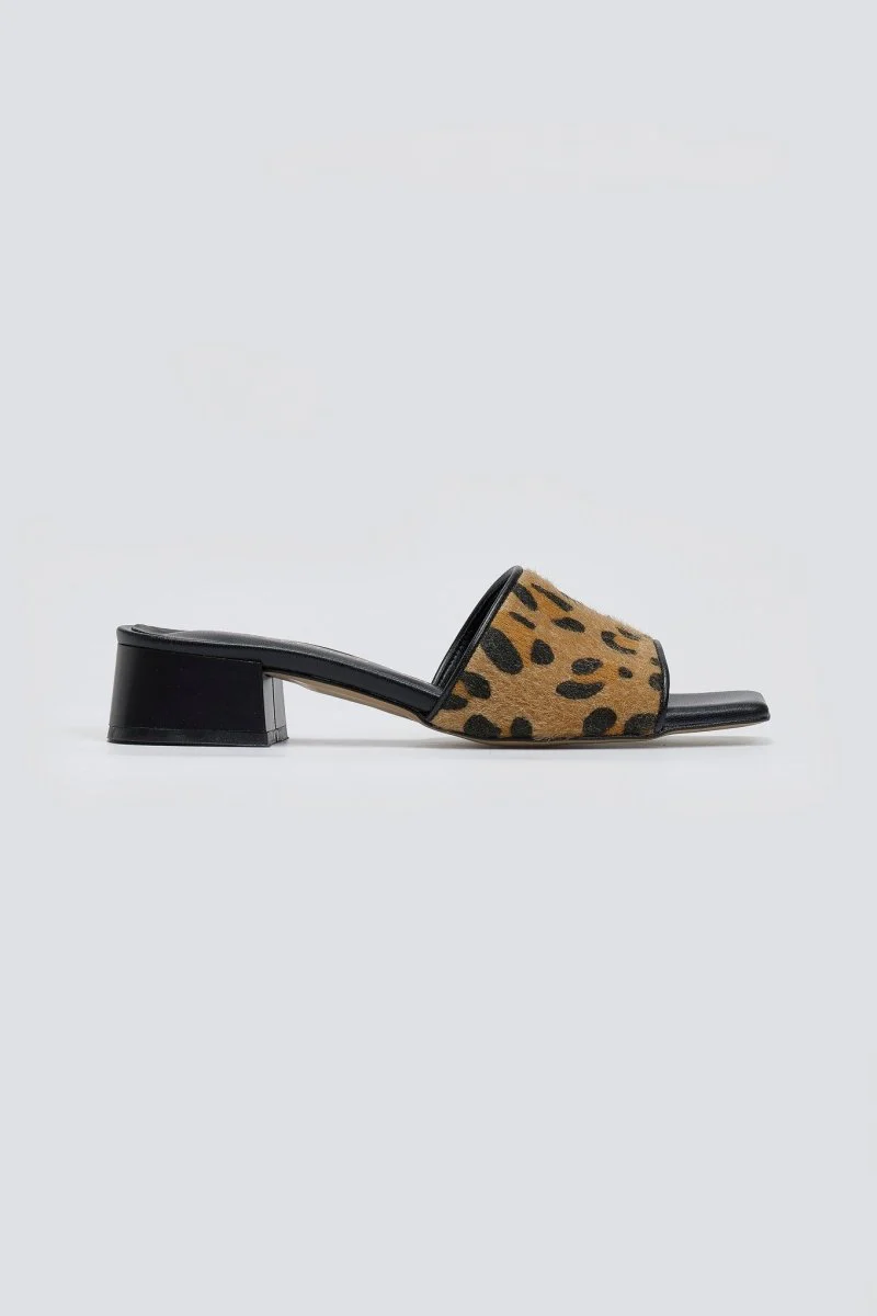 Mules ανοιχτά με animal print - Λεοπάρ - Image 8