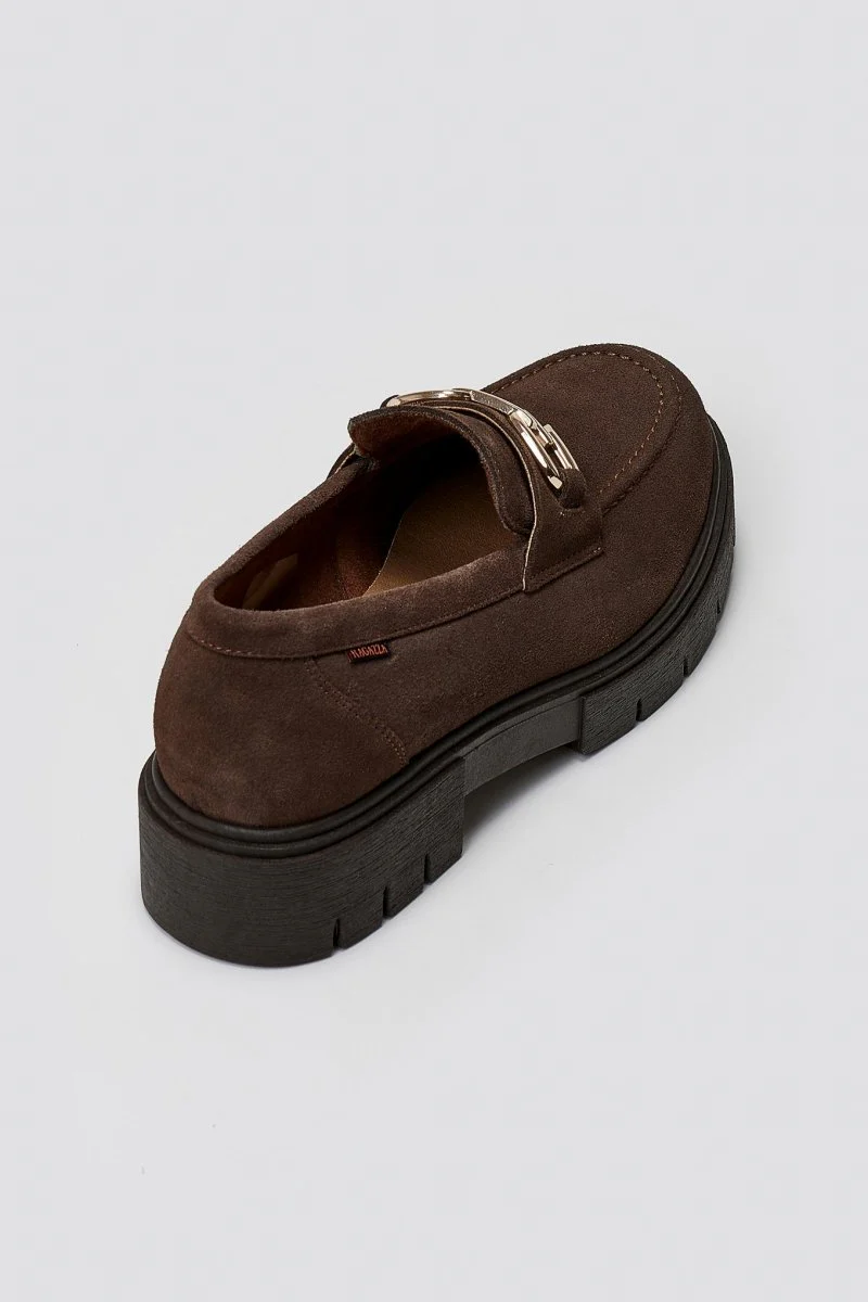Σουέντ Δερμάτινα Loafers - Καφέ - Image 7