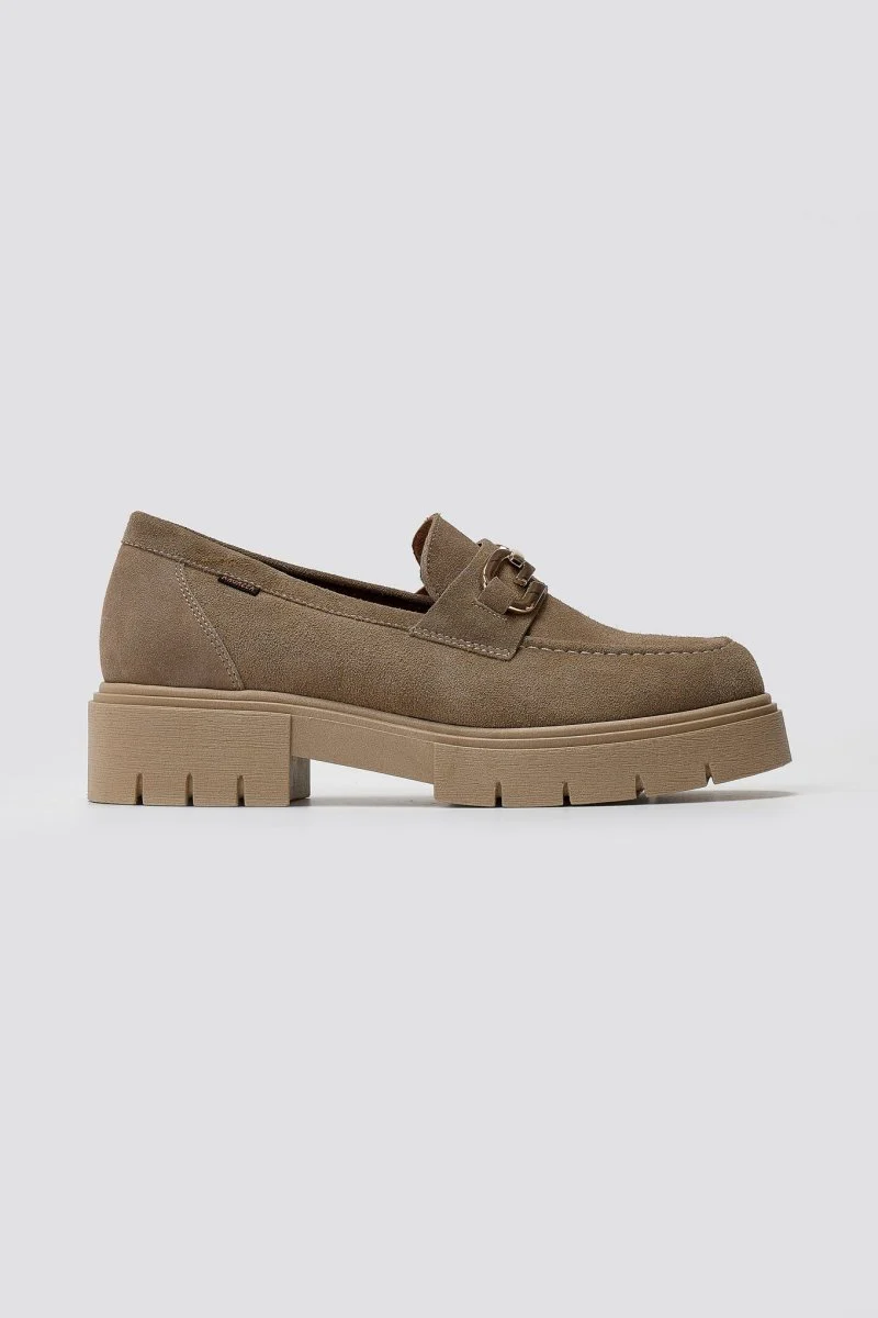 Σουέντ Δερμάτινα Loafers - Μπεζ - Image 4