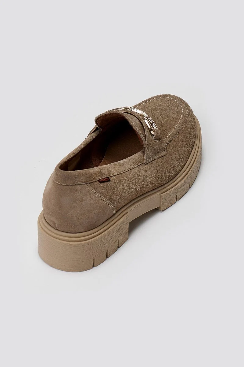 Σουέντ Δερμάτινα Loafers - Μπεζ - Image 7